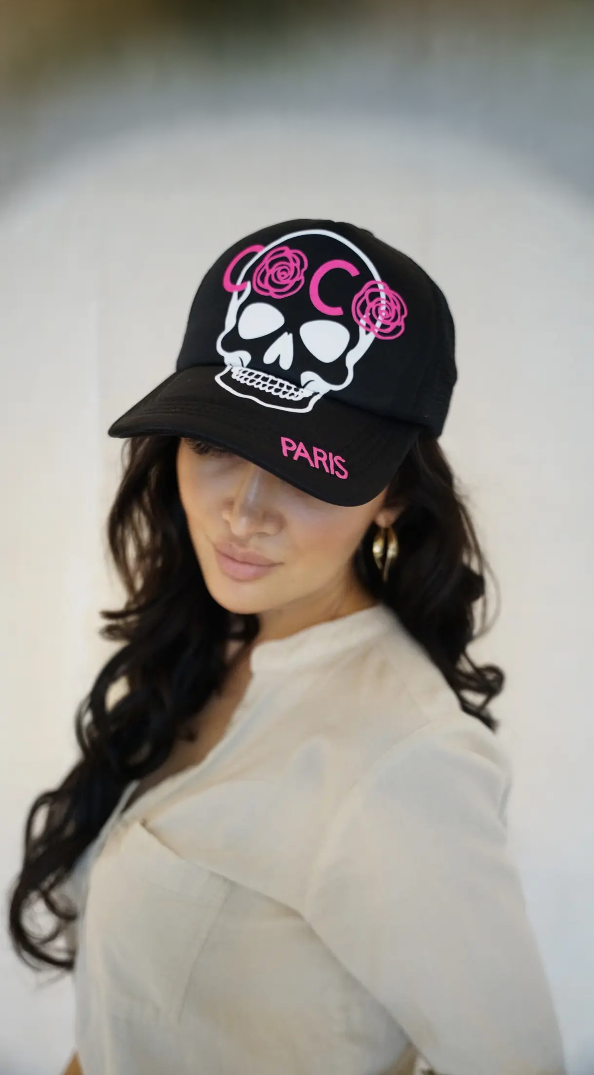 Rose Skull Trucker