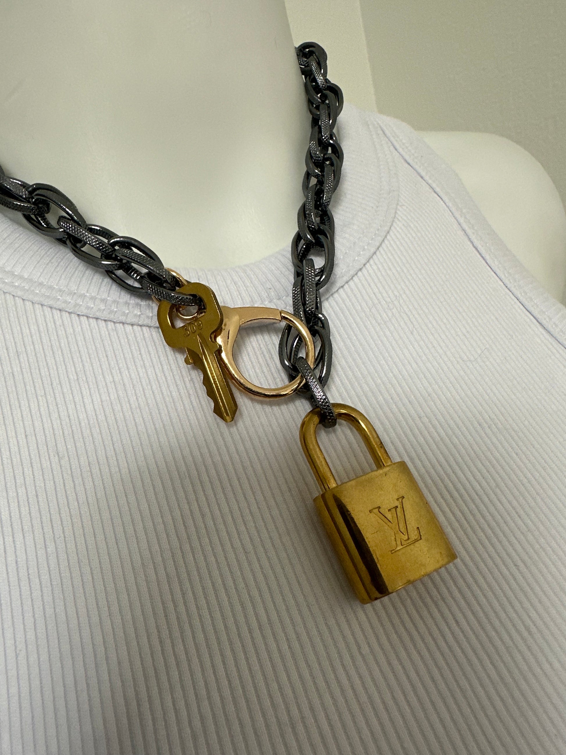 Vintage Lock & Key Necklace