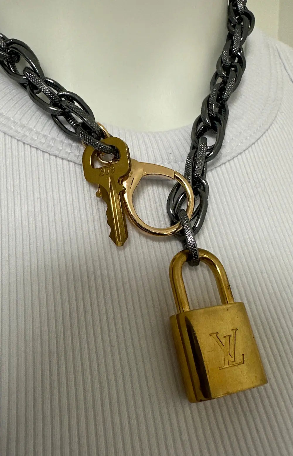 Vintage Lock & Key Necklace