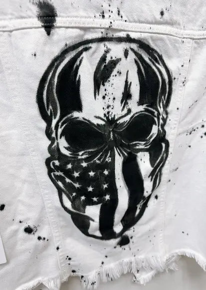 Bandana Skull Denim