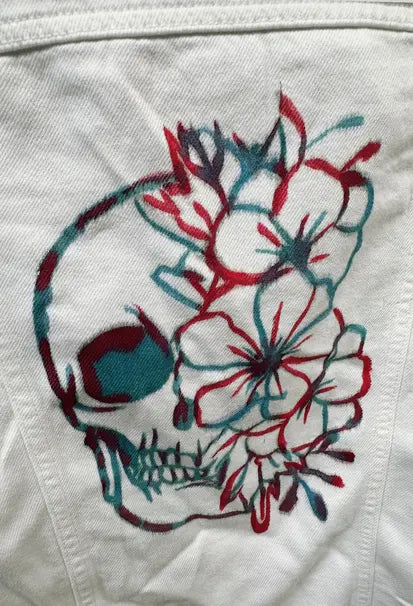 Luau Skull Denim