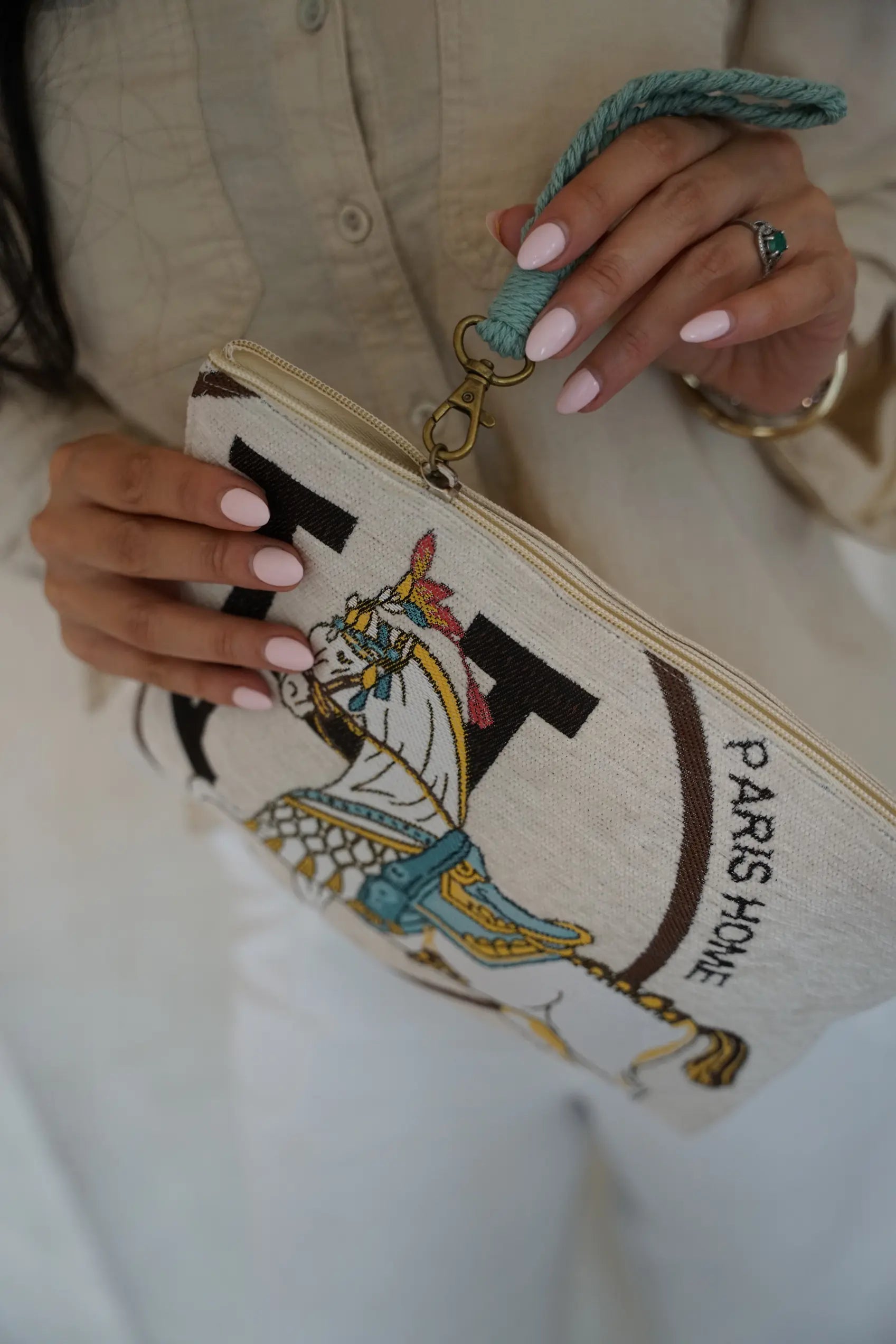 Equestrian Clutch Buttercream