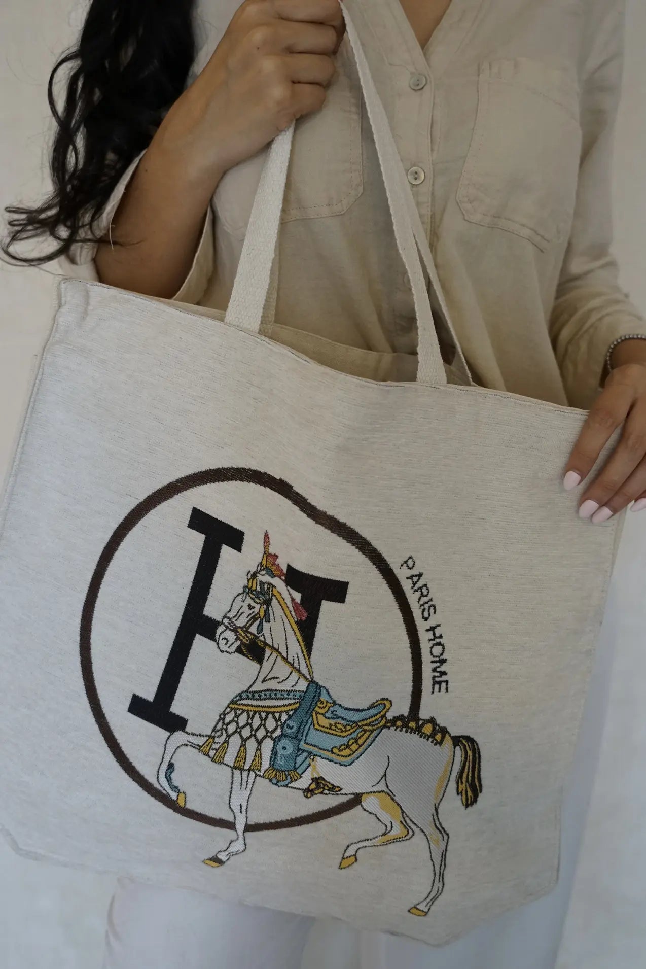 Equestrian Tote Buttercream