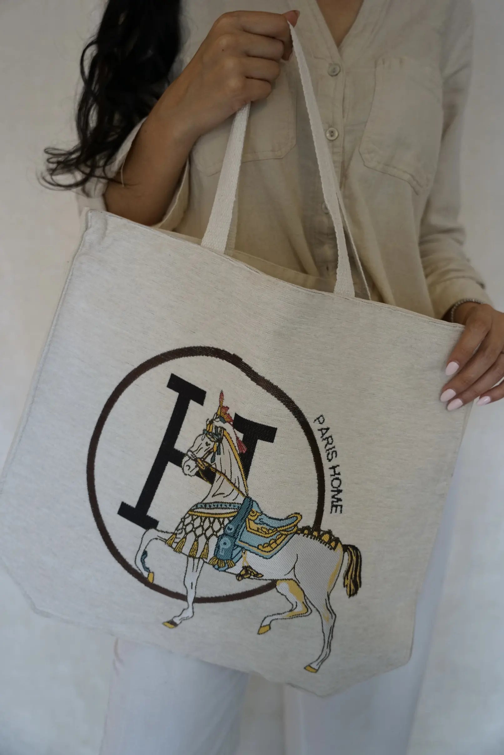 Equestrian Tote Buttercream