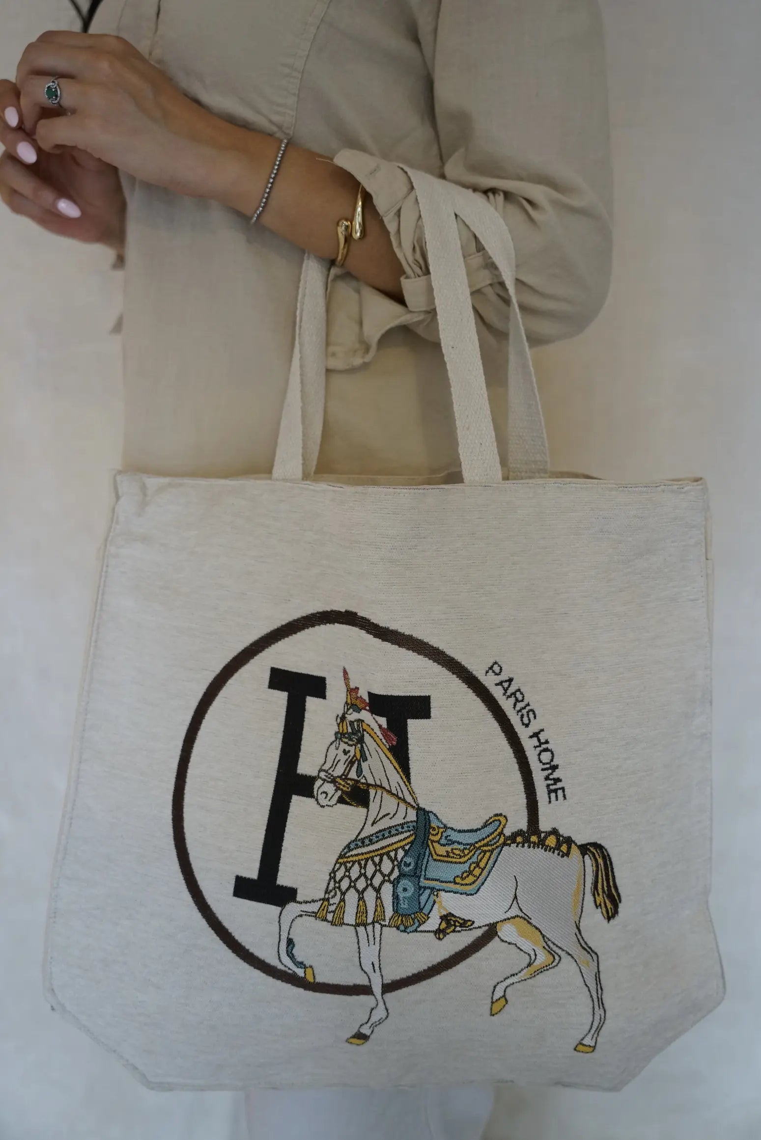 Equestrian Tote Buttercream