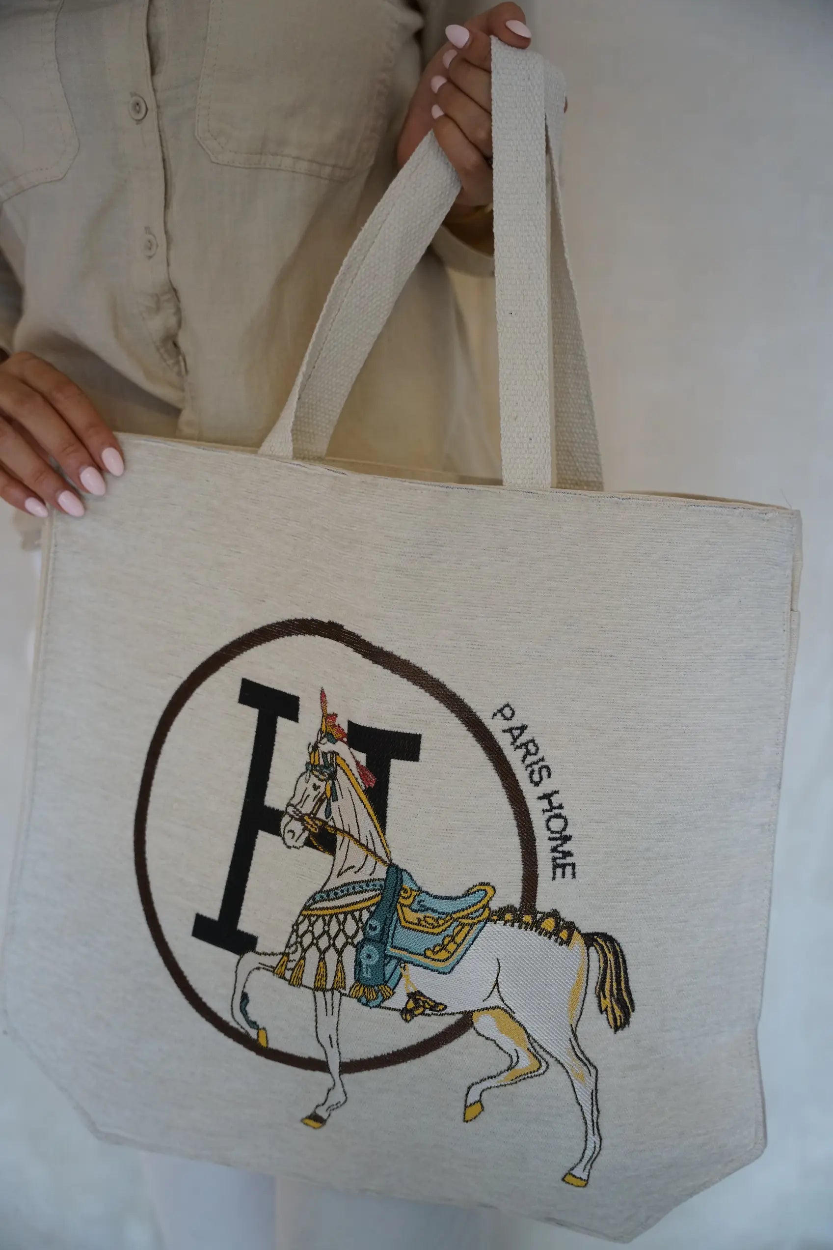 Equestrian Tote Buttercream