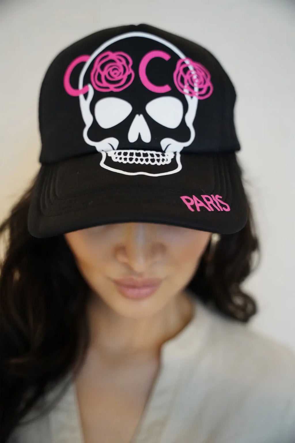 Rose Skull Trucker